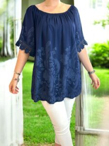 Μπλούζα  με λάστιχο στους ώμους