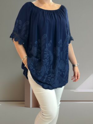 Μπλούζα  με λάστιχο στους ώμους