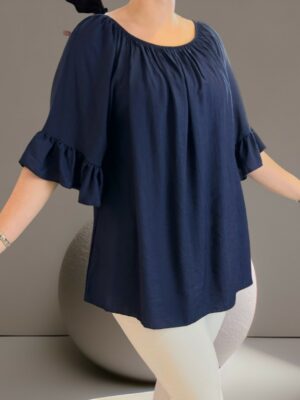 Elegant μπλούζα με βολάν λεπτομέρεια