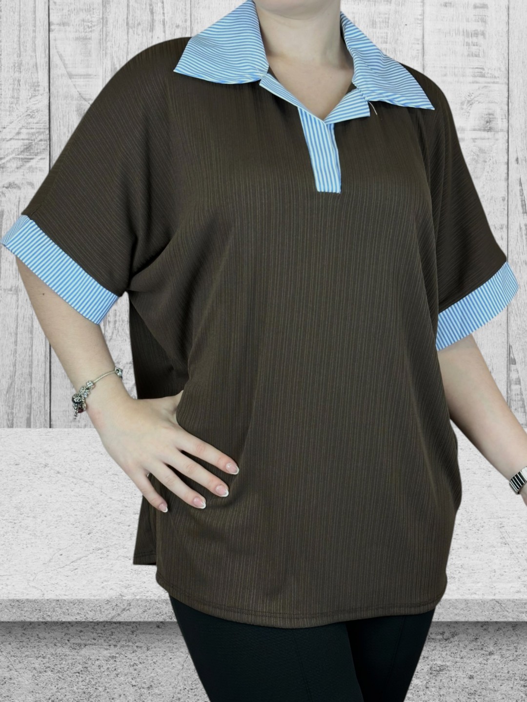 Άνετο μπλουζοπουκάμισο καθημερινό