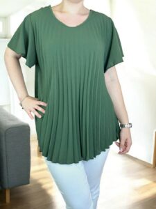 Trendy πλισέ μπλούζα
