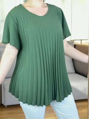 Trendy πλισέ μπλούζα
