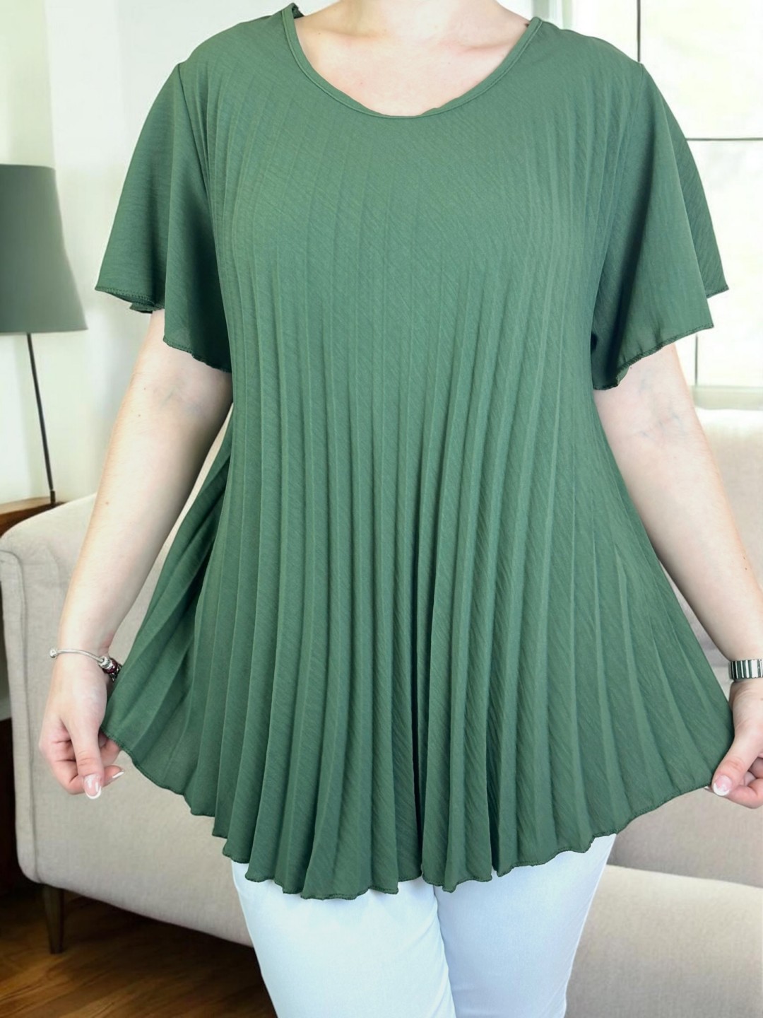 Trendy πλισέ μπλούζα