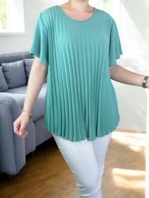 Trendy πλισέ μπλούζα