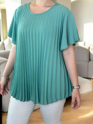 Trendy πλισέ μπλούζα