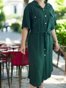 Button detail φόρεμα