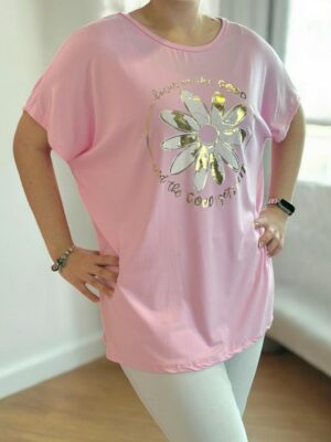 Μπλούζα με χαρούμενη στάμπα μαργαρίτα