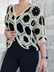 Fashion μπολερό σε πλεκτή υφή