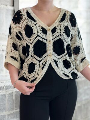 Fashion μπολερό σε πλεκτή υφή