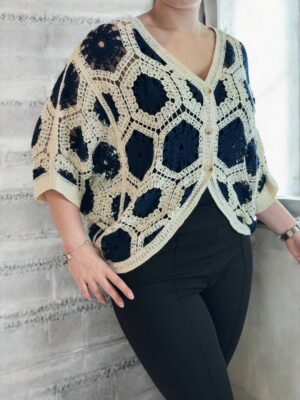 Fashion μπολερό σε πλεκτή υφή