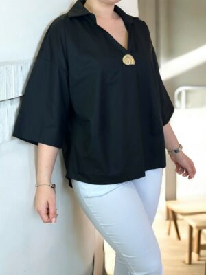 Πουκάμισο με διακριτική χρυσή πινελιά