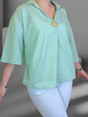 Πουκάμισο με διακριτική χρυσή πινελιά