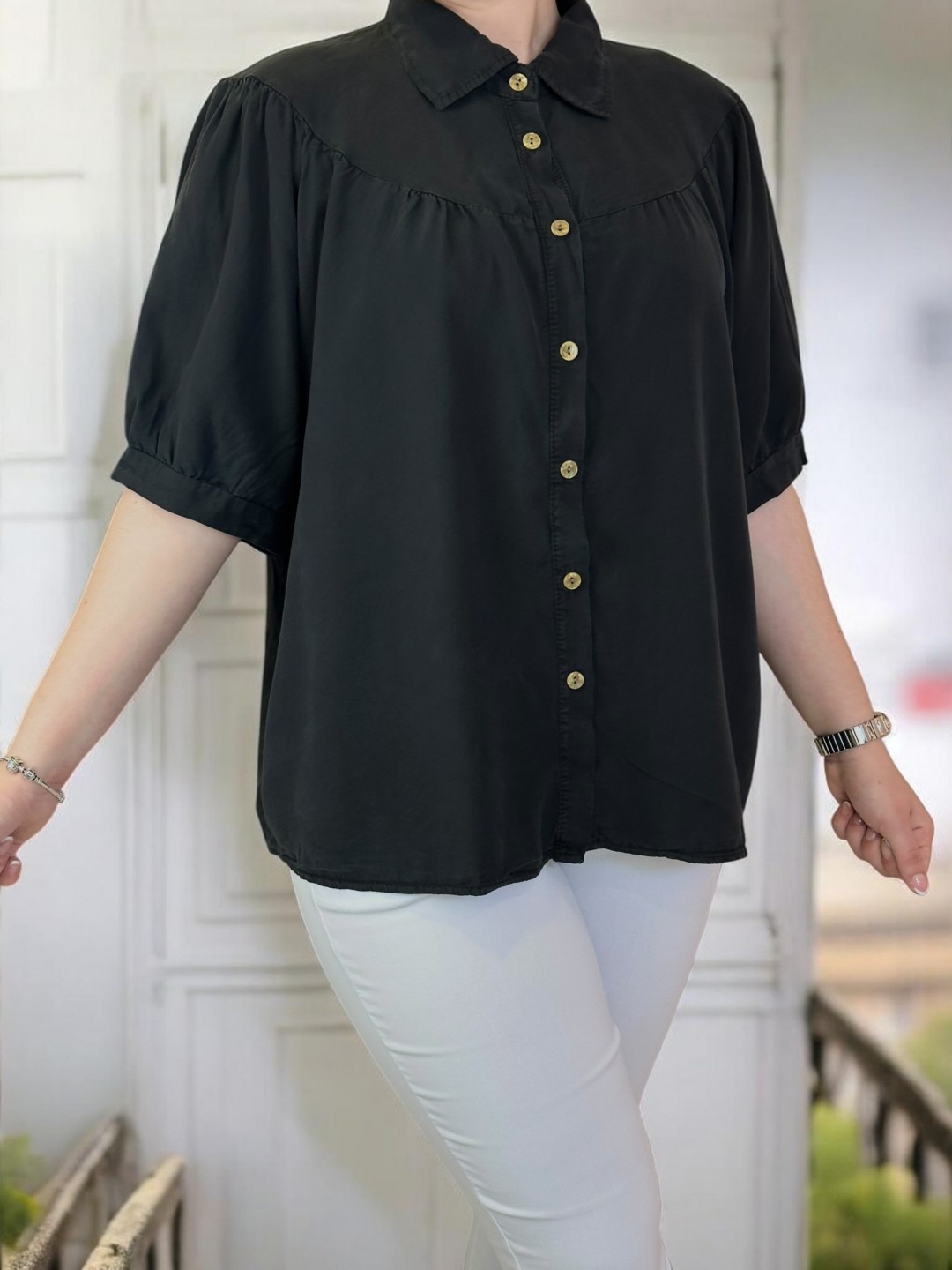 Άνετο βαμβακερό πουκάμισο