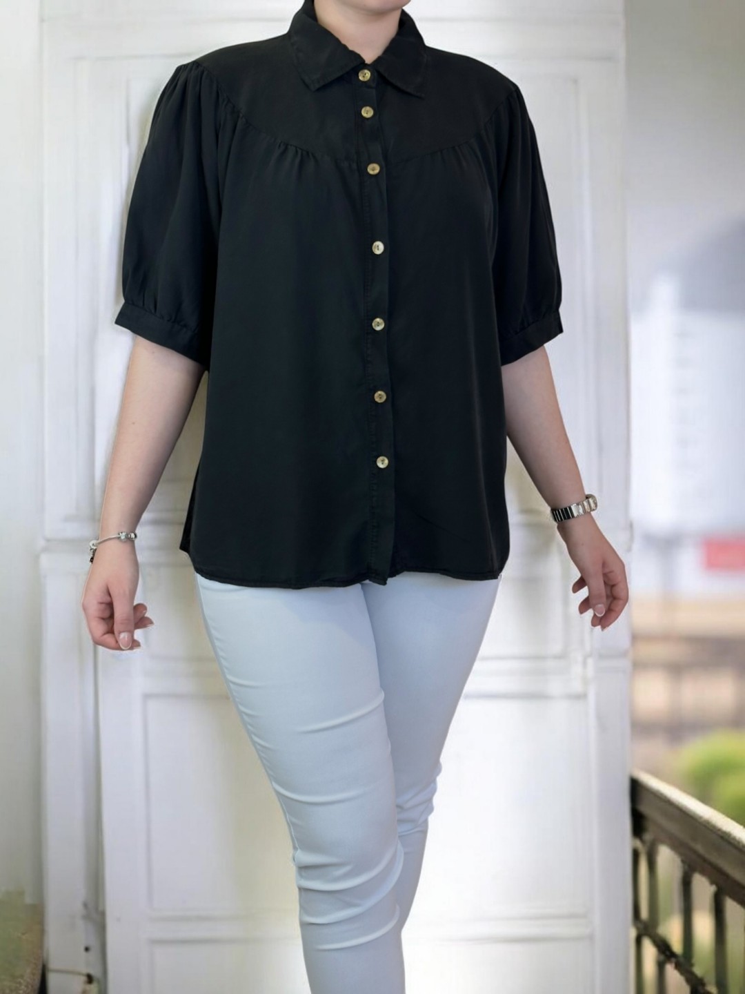 Άνετο βαμβακερό πουκάμισο