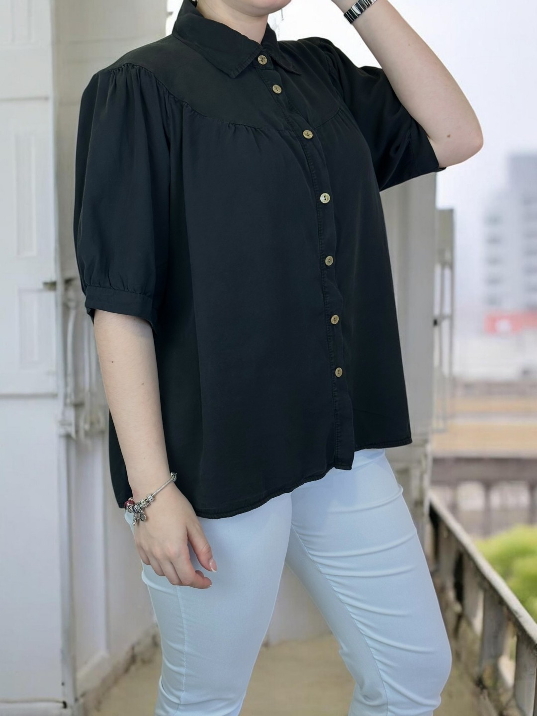 Άνετο βαμβακερό πουκάμισο