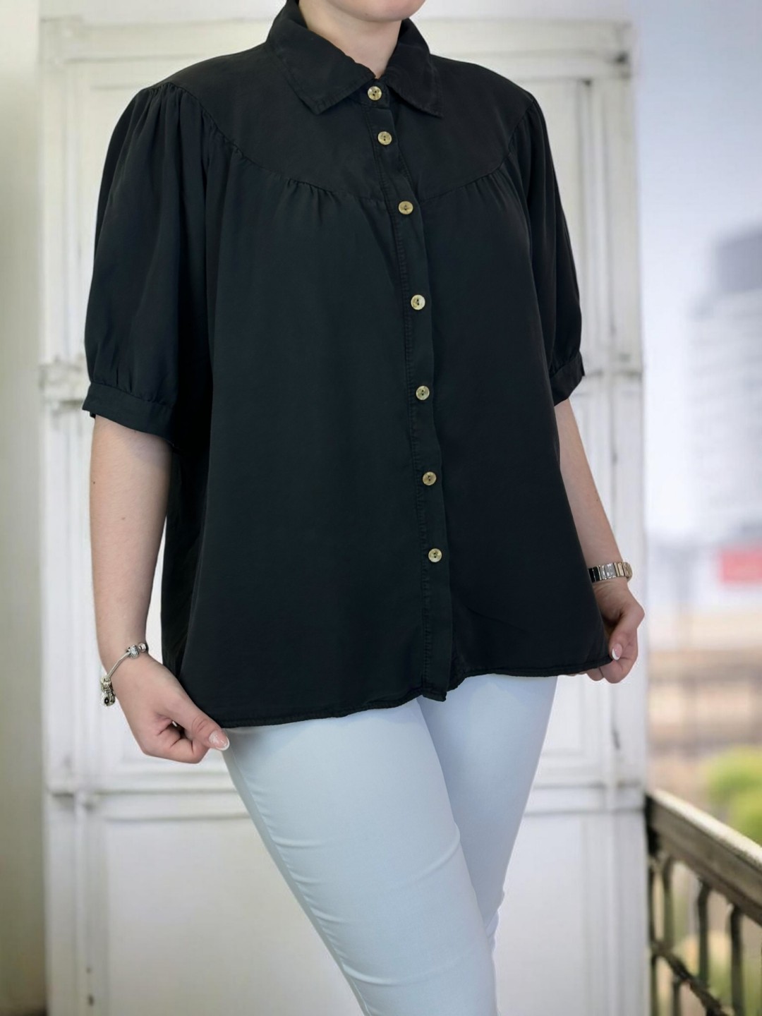 Άνετο βαμβακερό πουκάμισο