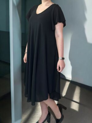 Φόρεμα με V λαιμόκοψη για καθημερινό στυλ