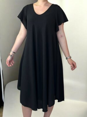 Φόρεμα με V λαιμόκοψη για καθημερινό στυλ