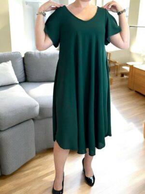 Φόρεμα με V λαιμόκοψη για καθημερινό στυλ