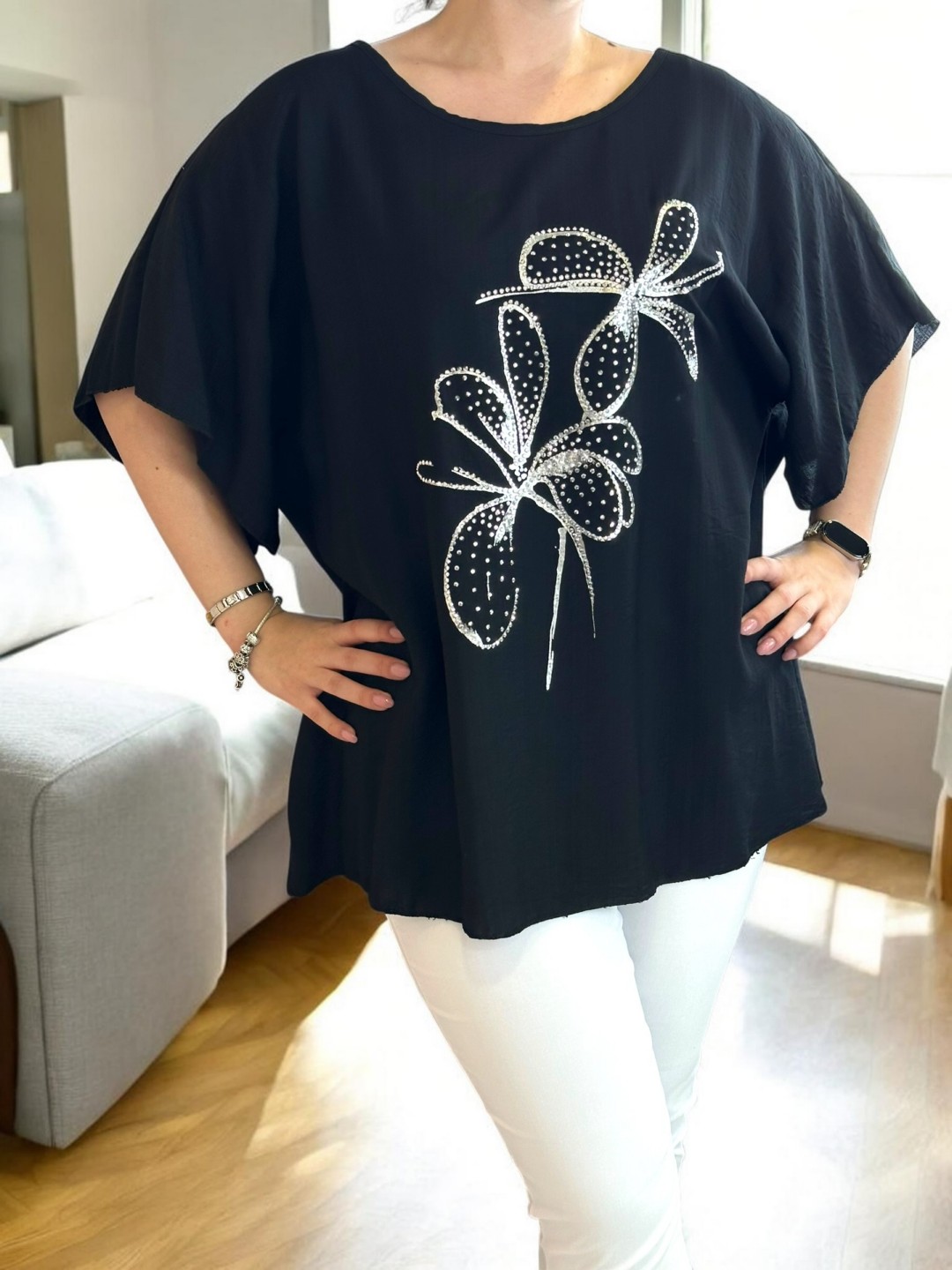 Γυναικεία μπλούζα με floral στάμπα
