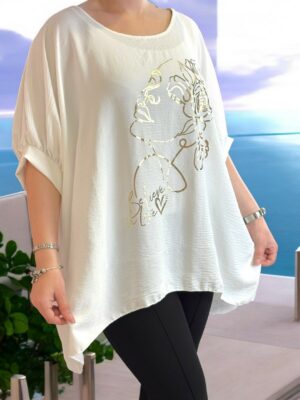 Girl print μπλούζα