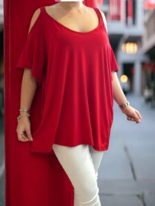 Sensual μπλούζα με elegant άνοιγμα ώμων
