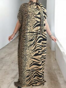 Chic πλισέ kaftan dress