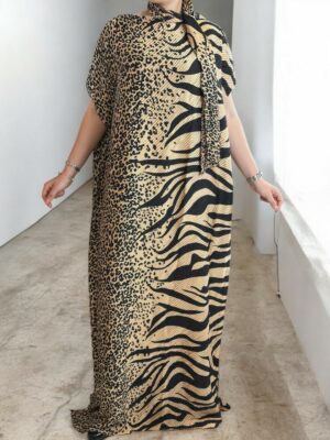 Chic πλισέ kaftan dress