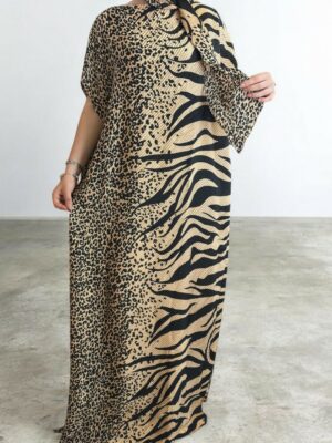 Chic πλισέ kaftan dress