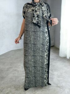 Chic πλισέ kaftan dress