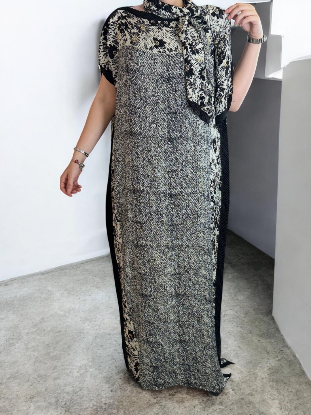 Chic πλισέ kaftan dress