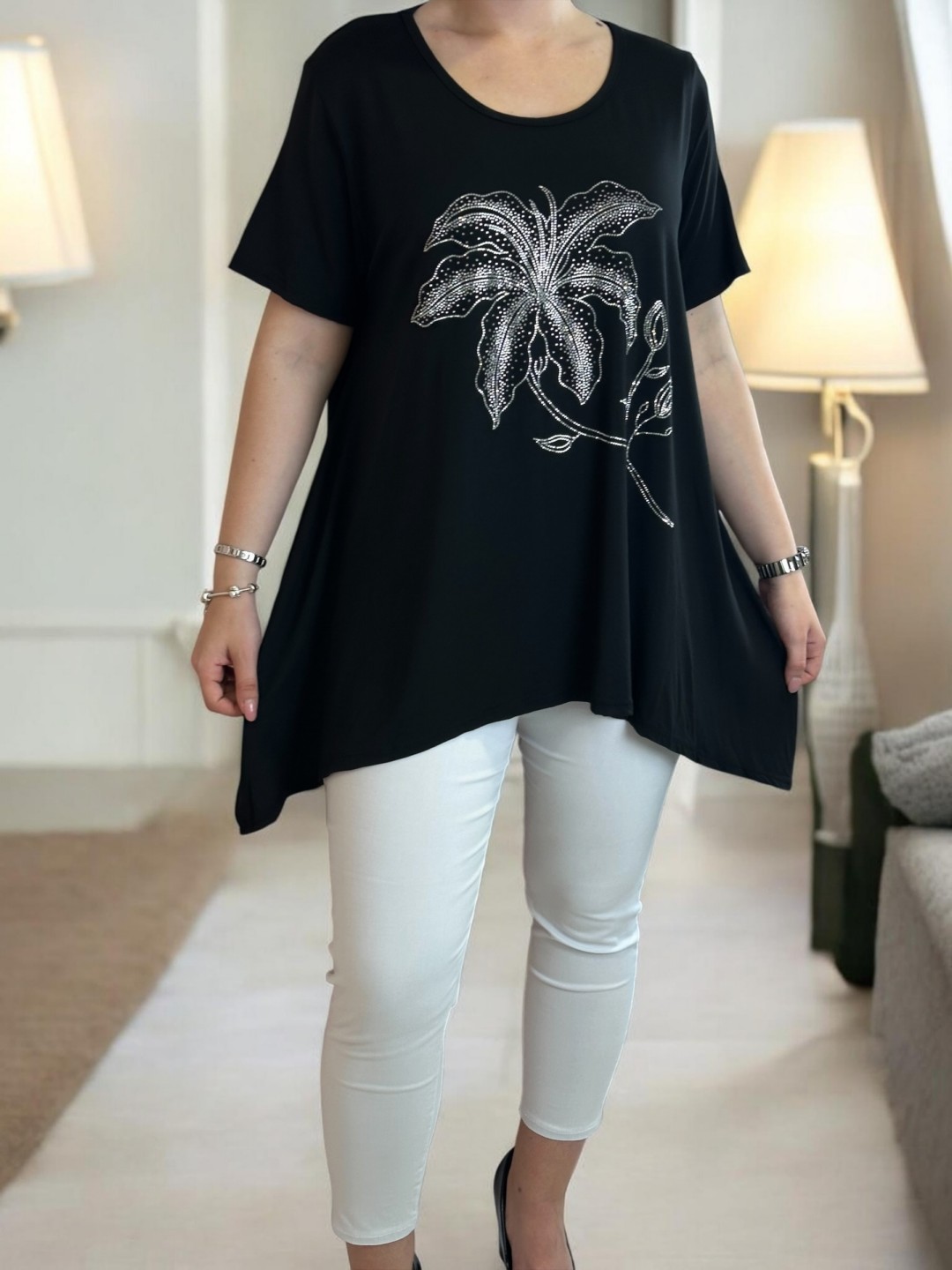 Fashion τοπ με λαμπερά στρας
