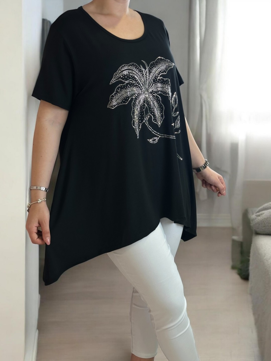 Fashion τοπ με λαμπερά στρας