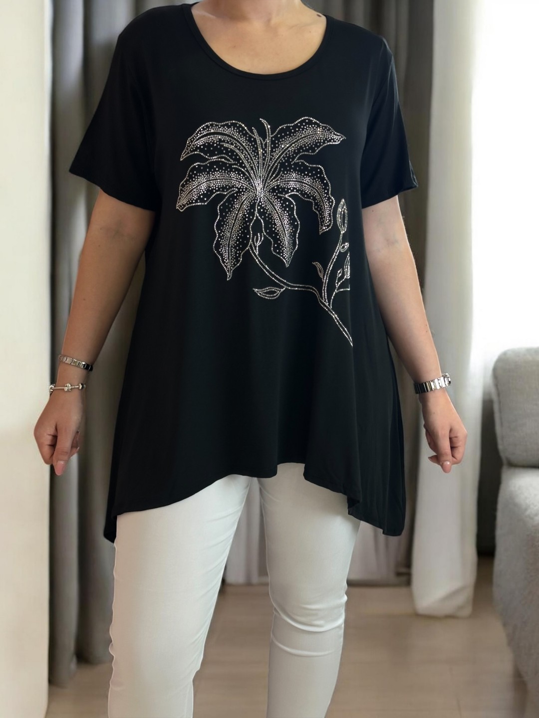 Fashion τοπ με λαμπερά στρας
