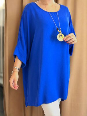 Chic georgette μπλουζοφόρεμα με necklace detail