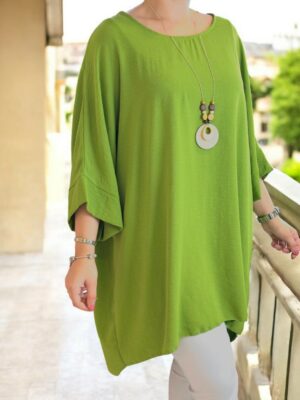 Chic georgette μπλουζοφόρεμα με necklace detail