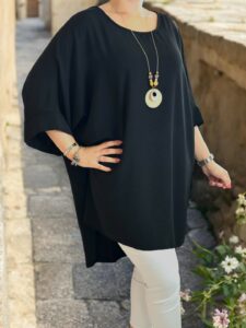 Chic georgette μπλουζοφόρεμα με necklace detail
