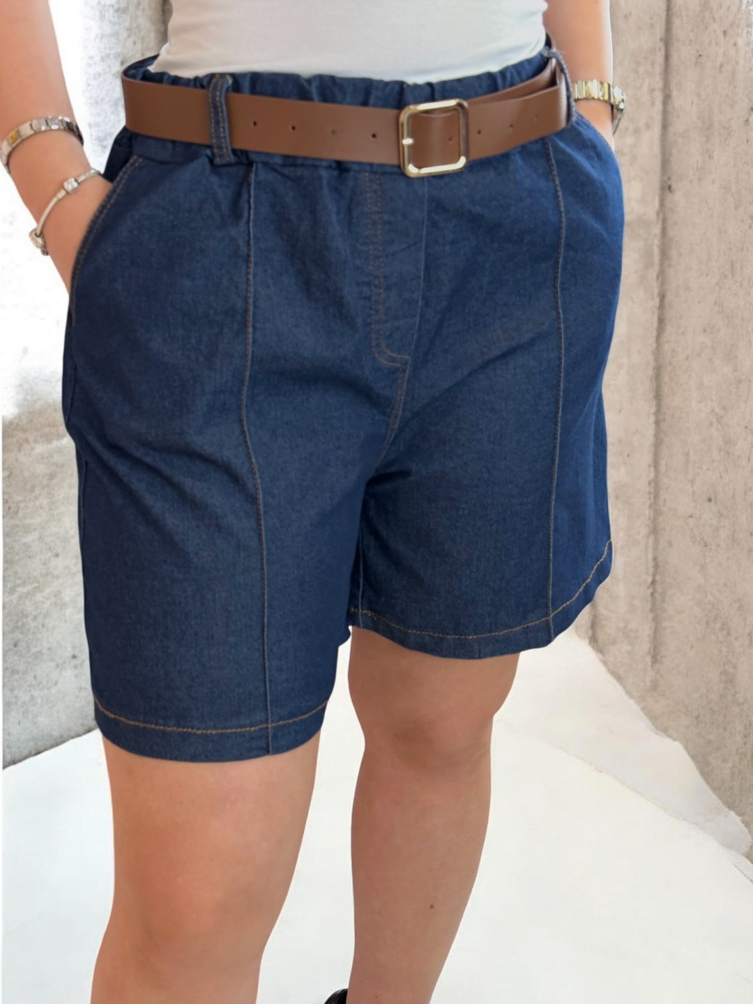 Soft denim σορτσάκι