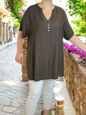 Lace sleeve μπλούζα