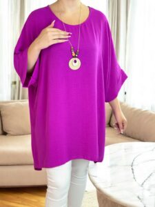Chic georgette μπλουζοφόρεμα με necklace detail