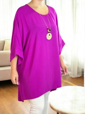 Chic georgette μπλουζοφόρεμα με necklace detail