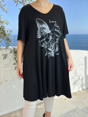 Casual Chic μπλουζοφόρεμα βισκόζη