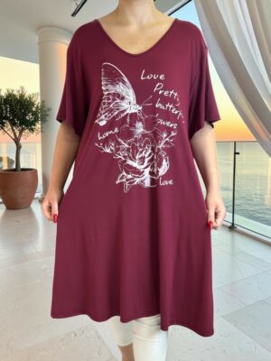 Casual Chic μπλουζοφόρεμα βισκόζη
