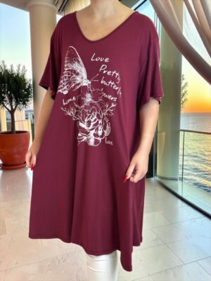 Casual Chic μπλουζοφόρεμα βισκόζη