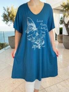 Casual Chic μπλουζοφόρεμα βισκόζη