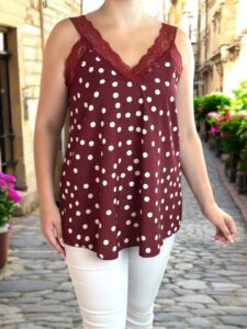 Polka Dot Lingerie Top