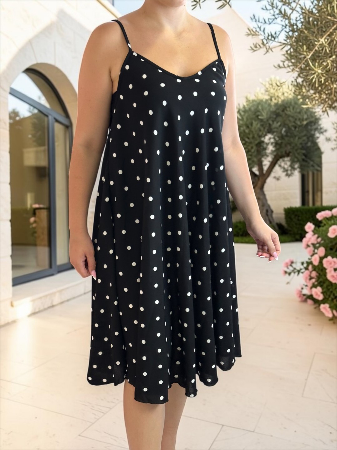 Polka Dot Strap Dress