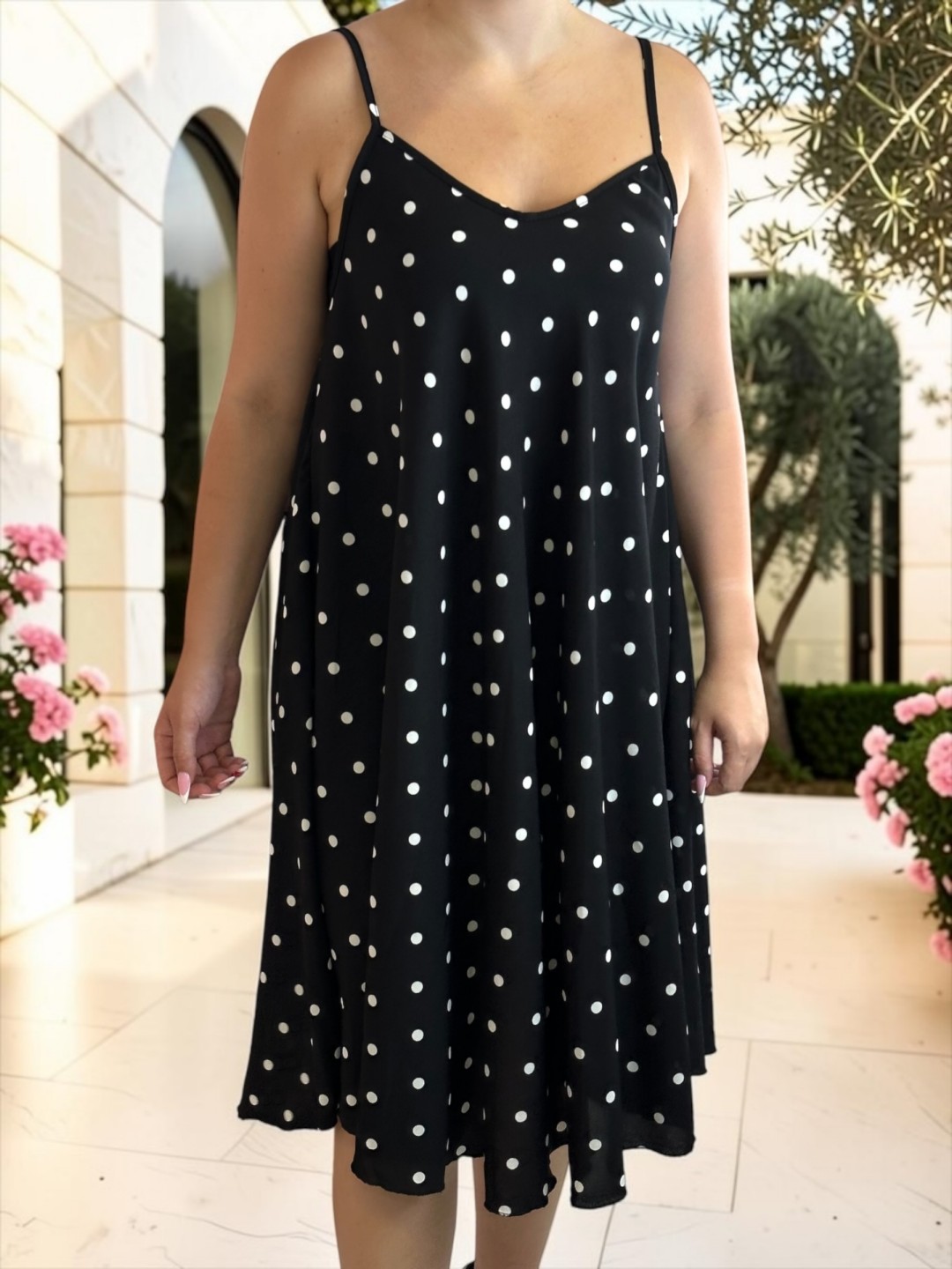 Polka Dot Strap Dress
