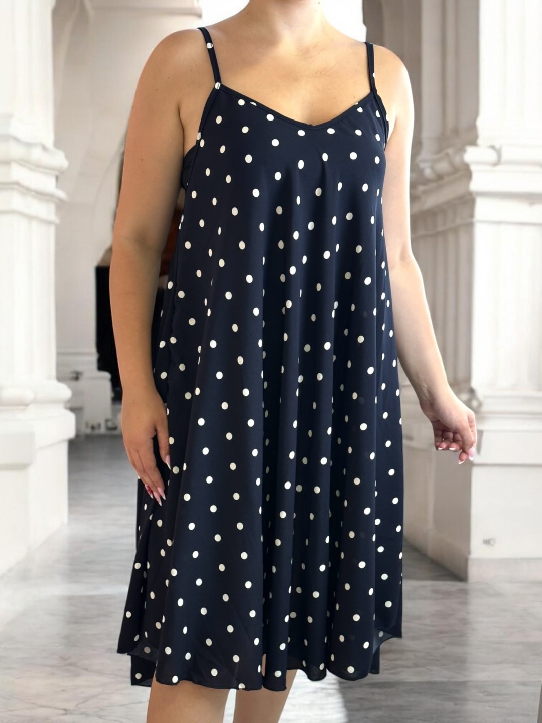 Polka Dot Strap Dress
