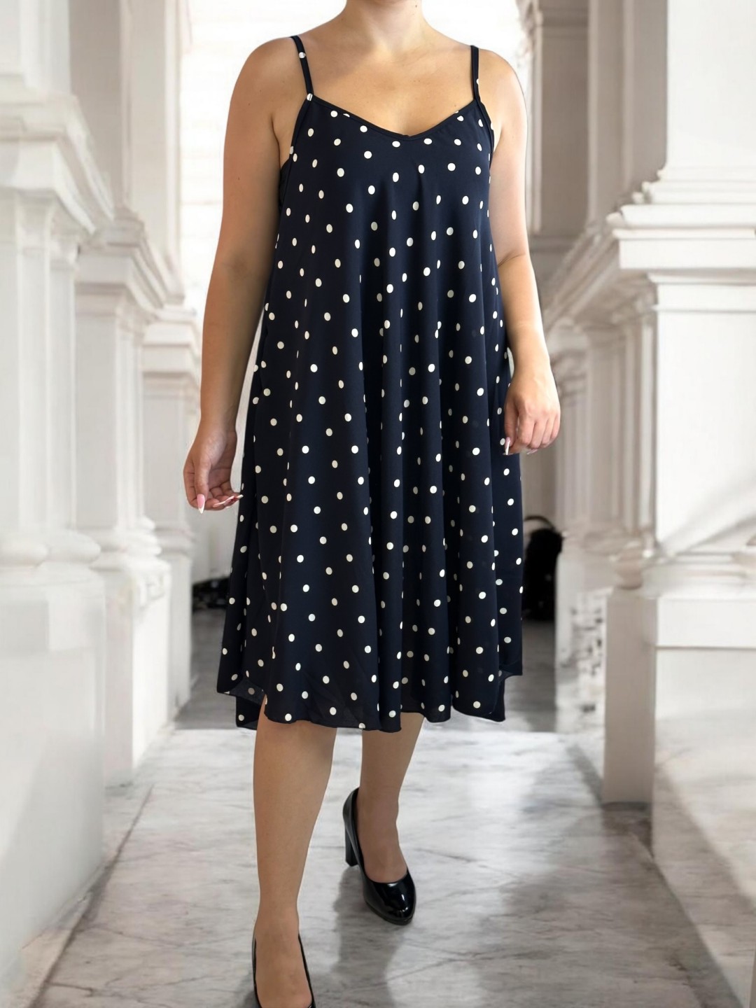Polka Dot Strap Dress